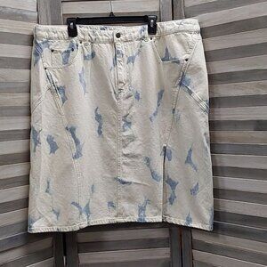 Women's High-Rise Midi Denim Skirt | Future Collective | 22